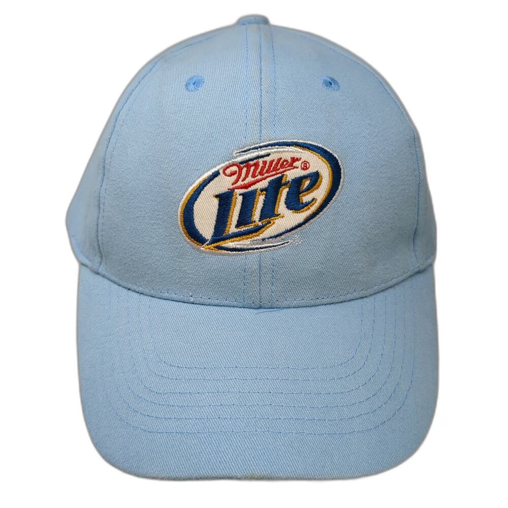 Acme Miller Lite Baseball Cap Blue One Size Embroidered Logo Strapback Hat Beer